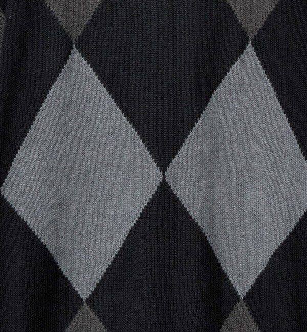 UNITED ARROWS green label relaxing「＜GIM＞アーガイル 7G クルーネック ニット」|ニット・セーター|