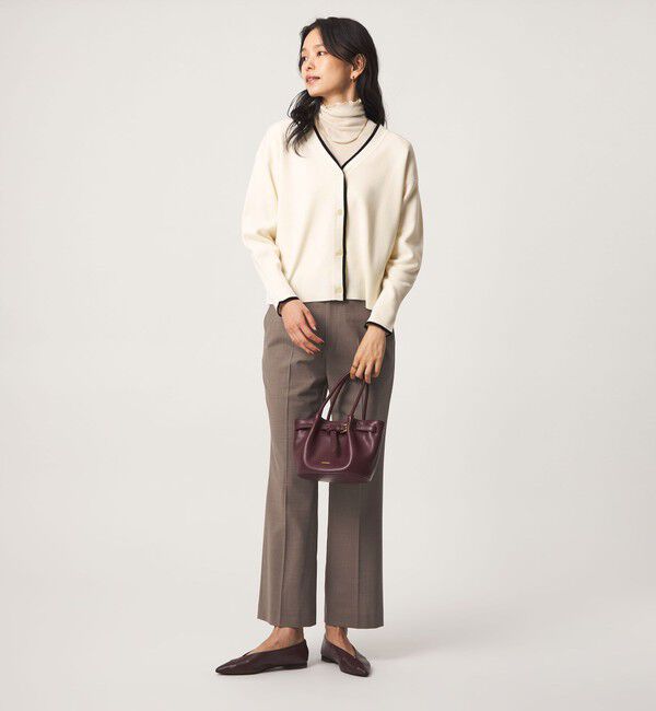 UNITED ARROWS green label relaxing「ウール スムース ワイド Vネック カーディガン ウォッシャブル」|カーディガン|