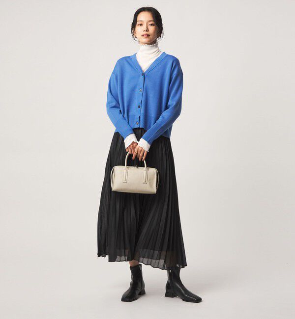 UNITED ARROWS green label relaxing「ウール スムース ワイド Vネック カーディガン ウォッシャブル」|カーディガン|
