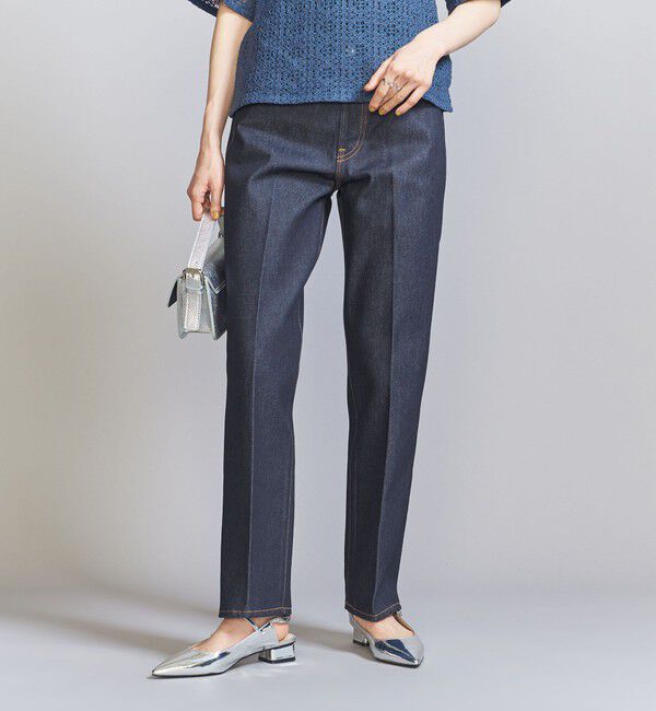 BEAUTY&YOUTH UNITED ARROWS「スリムストレートデニムパンツ 3」|デニム|NAVY
