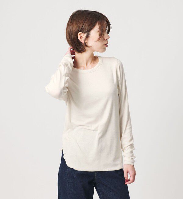 BEAUTY&YOUTH UNITED ARROWS「毛セルロースブレンド クルーネック カットソー」|Tシャツ・カットソー|