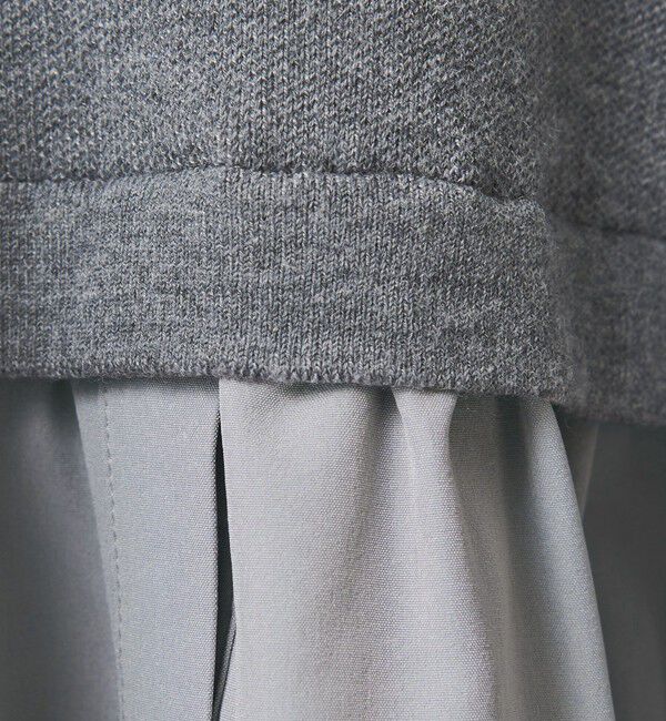 BEAUTY&YOUTH UNITED ARROWS「【WEB限定 Wardrobe DAILY MINIMAL】レイヤードフレアニットプルオーバー ウォッシャブル」|ニット・セーター|
