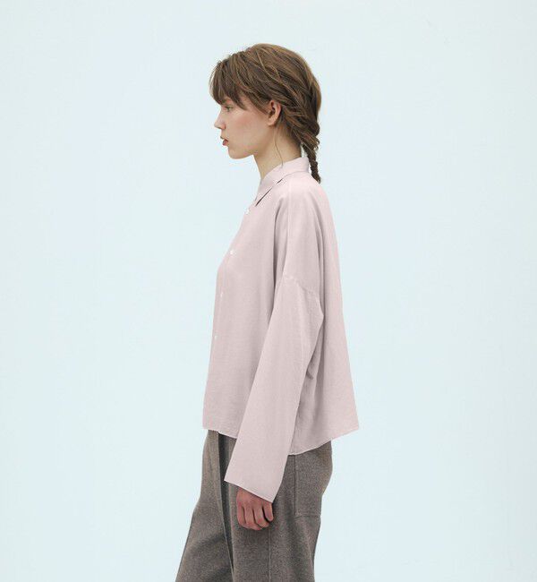 GALERIE VIE「レーヨンシルクブロード レギュラーカラーシャツ」|シャツ・ブラウス|