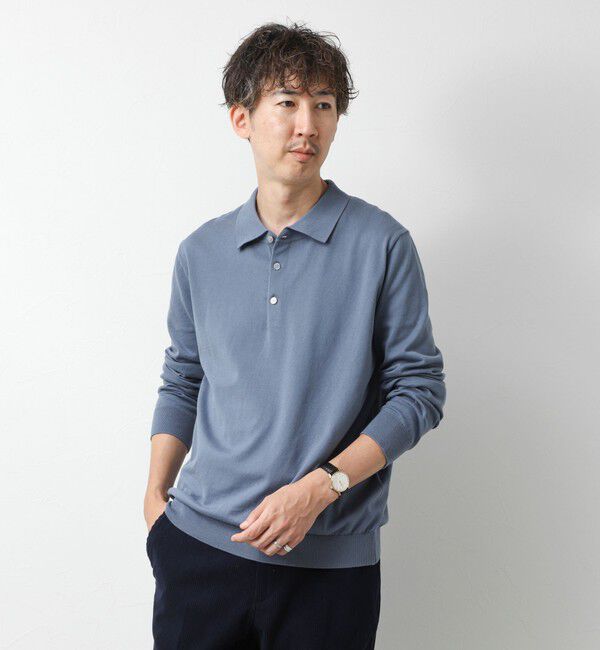 NOLLEY'S goodman「《ビジカジ対応》16G ニットポロ 26AW」|ニット・セーター|