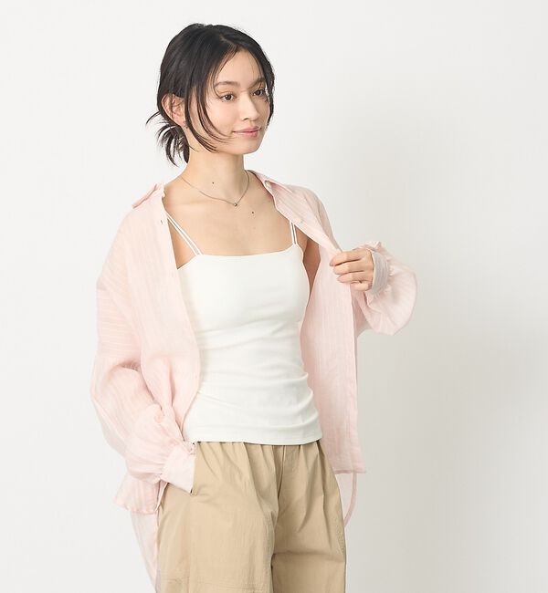 abahouse mavie「【カップ付き / 取り外し可能】ダブルストラップキャミソール」|キャミソール|