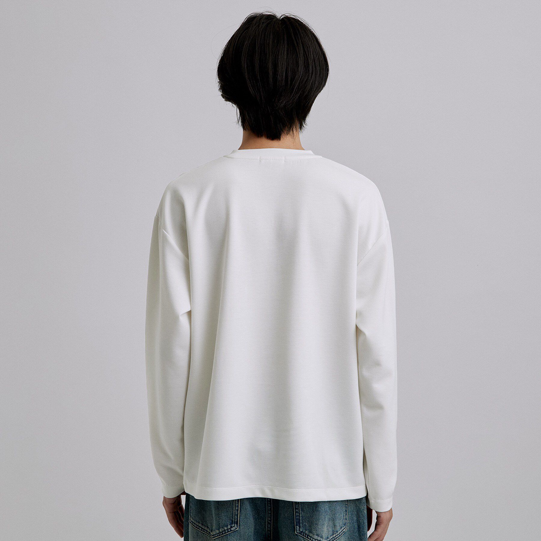tk.TAKEO KIKUCHI「アートグラフィック ブラシ刺繍長袖Tシャツ」|Tシャツ・カットソー|
