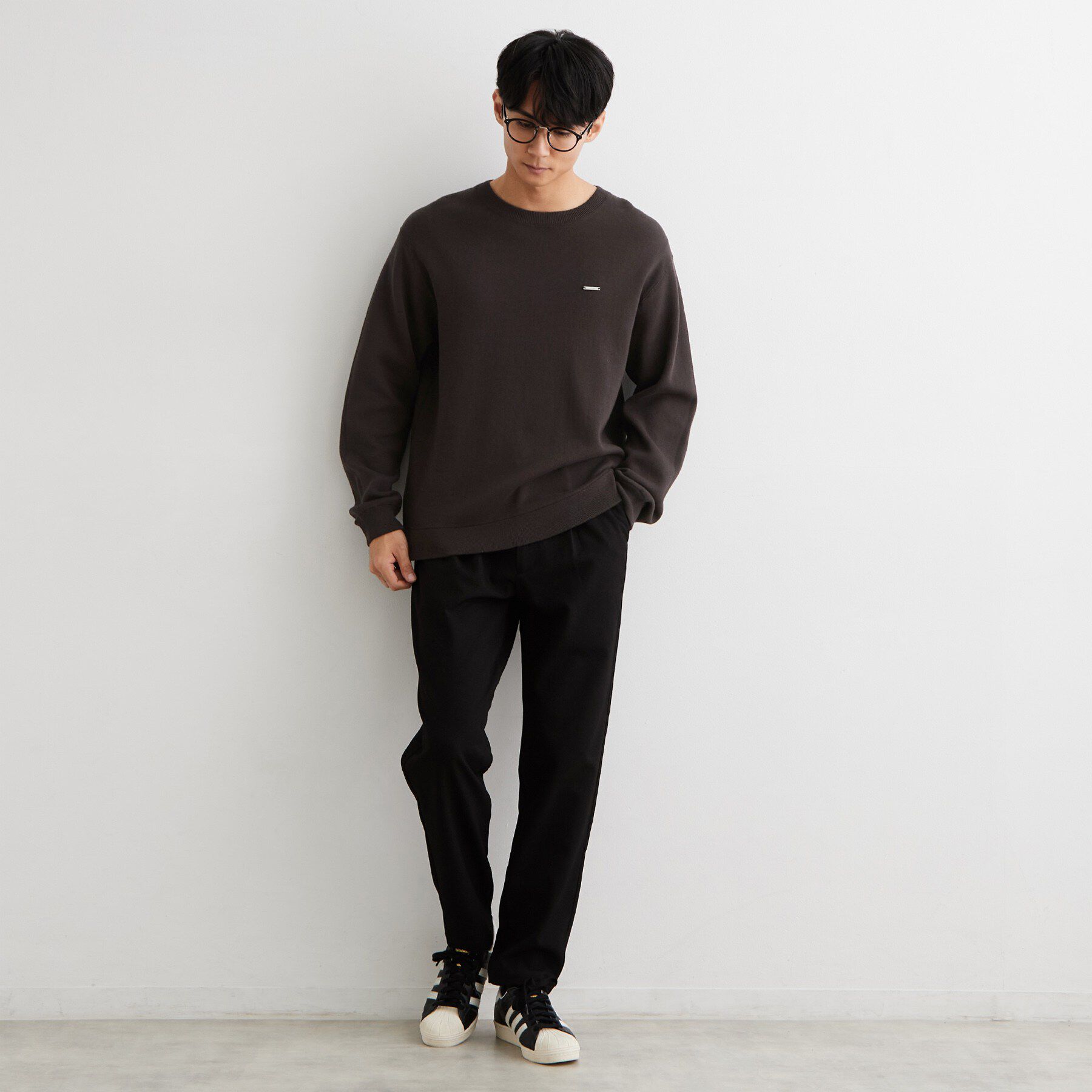 THE SHOP TK「【秋から着られる】スウェットライクニット」|ニット・セーター|