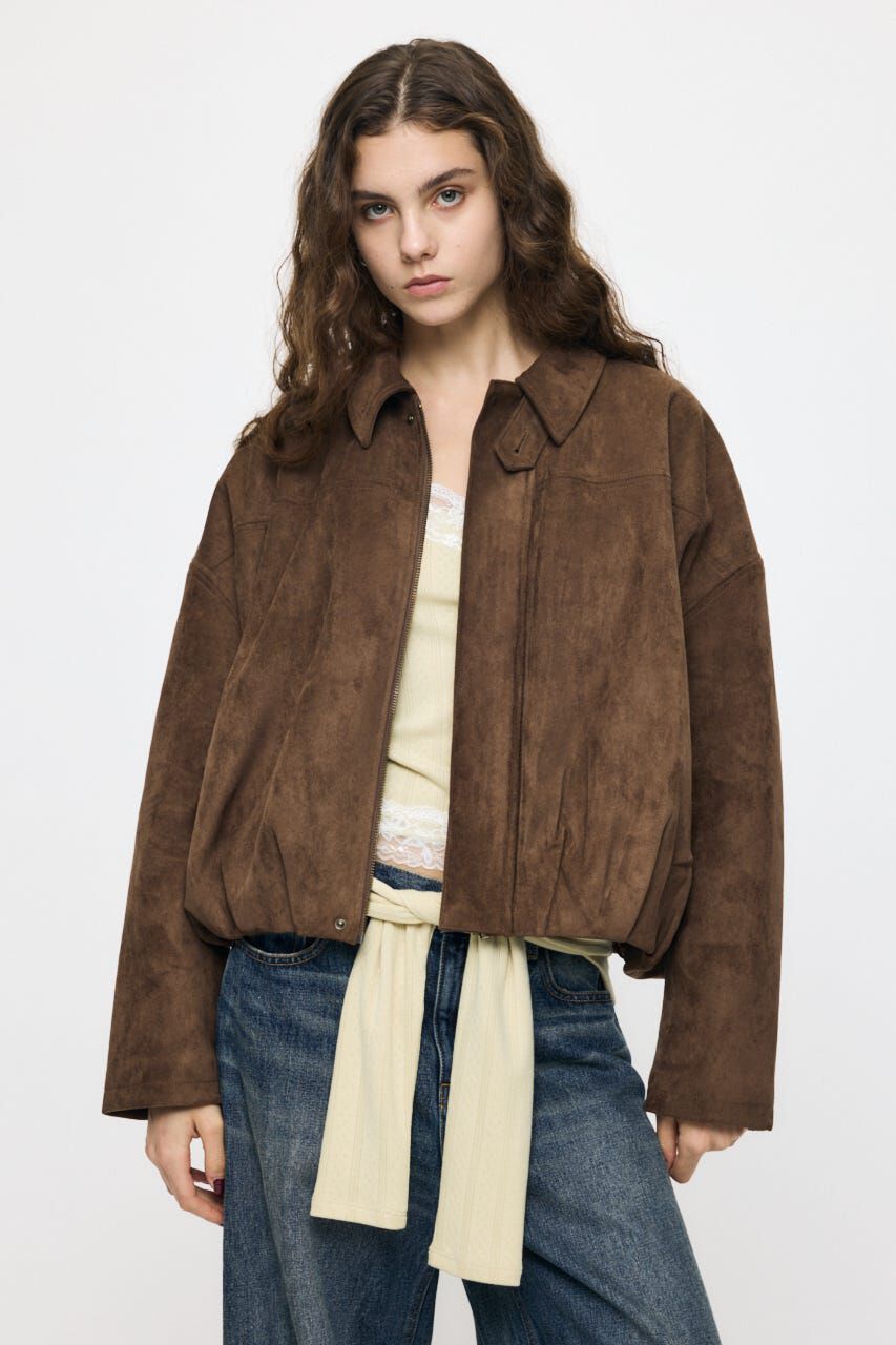 MOUSSY「F/SUEDE PUFFER ブルゾン」|ブルゾン・スタジャン|