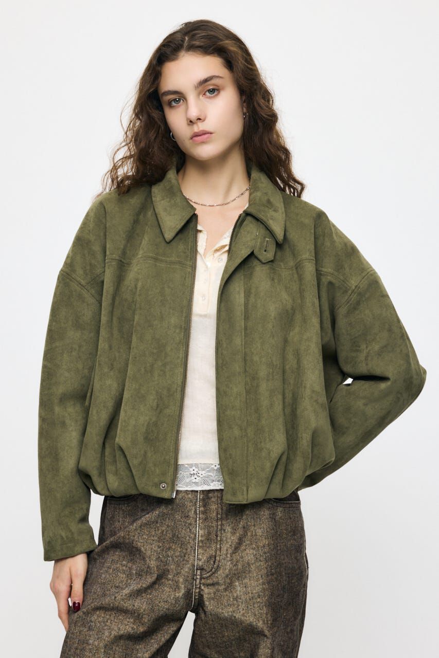 MOUSSY「F/SUEDE PUFFER ブルゾン」|ブルゾン・スタジャン|KHA