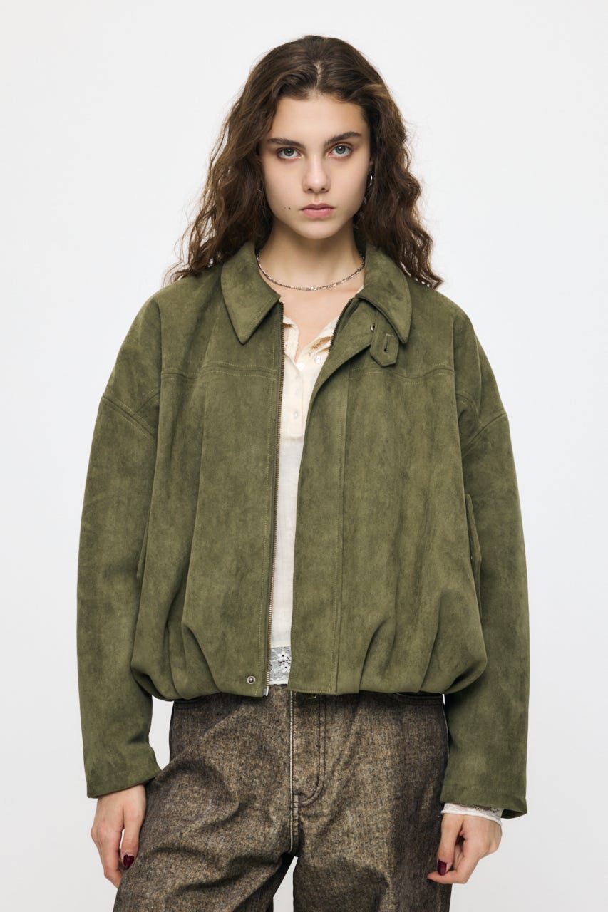 MOUSSY「F/SUEDE PUFFER ブルゾン」|ブルゾン・スタジャン|