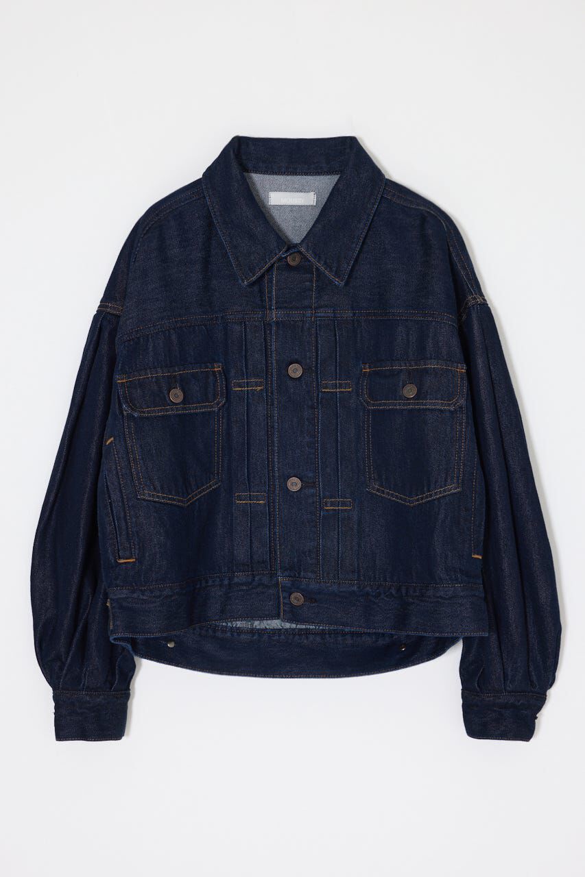 MOUSSY「GATHER HEM DENIM ジャケット」|デニムジャケット|