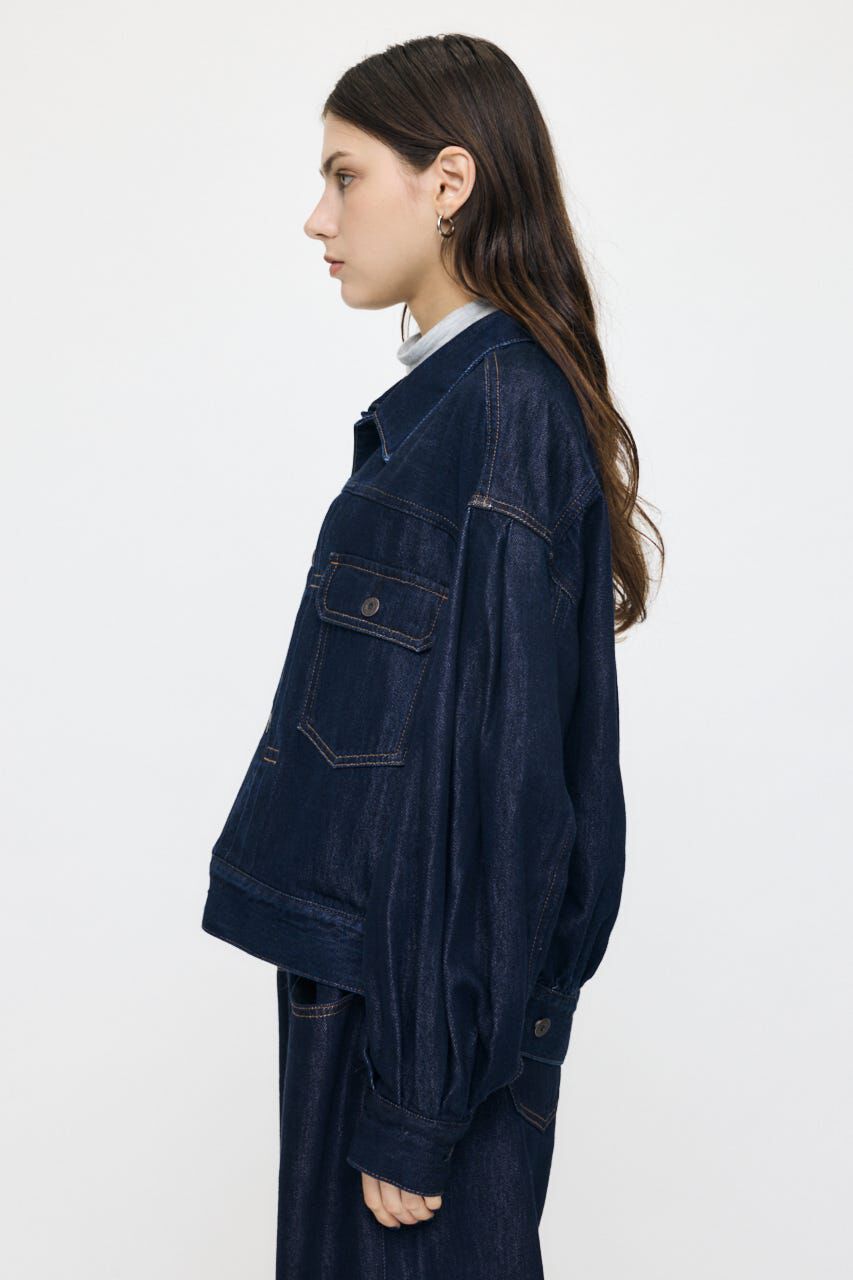 MOUSSY「GATHER HEM DENIM ジャケット」|デニムジャケット|
