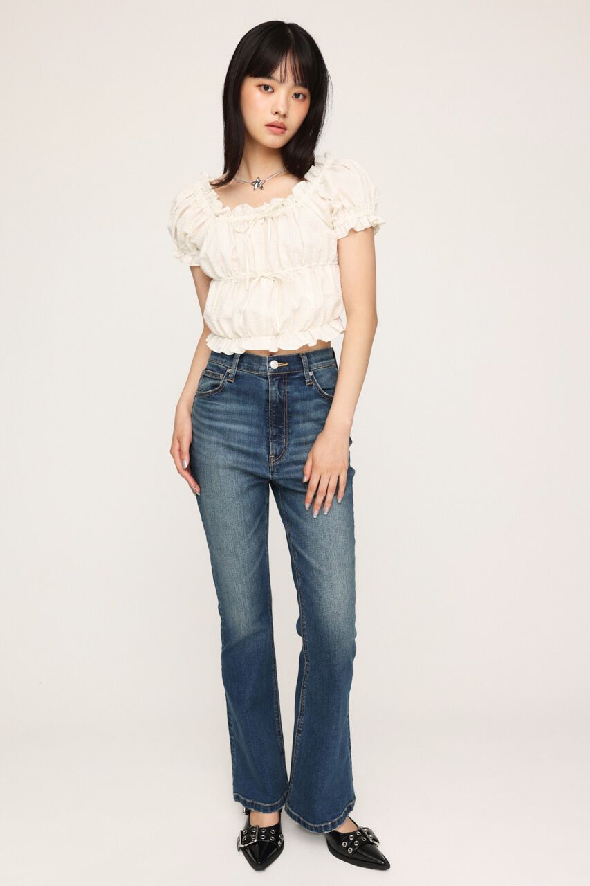 SLY「HW FLARE PT-B WITH ROICA（R）EF」|デニム|
