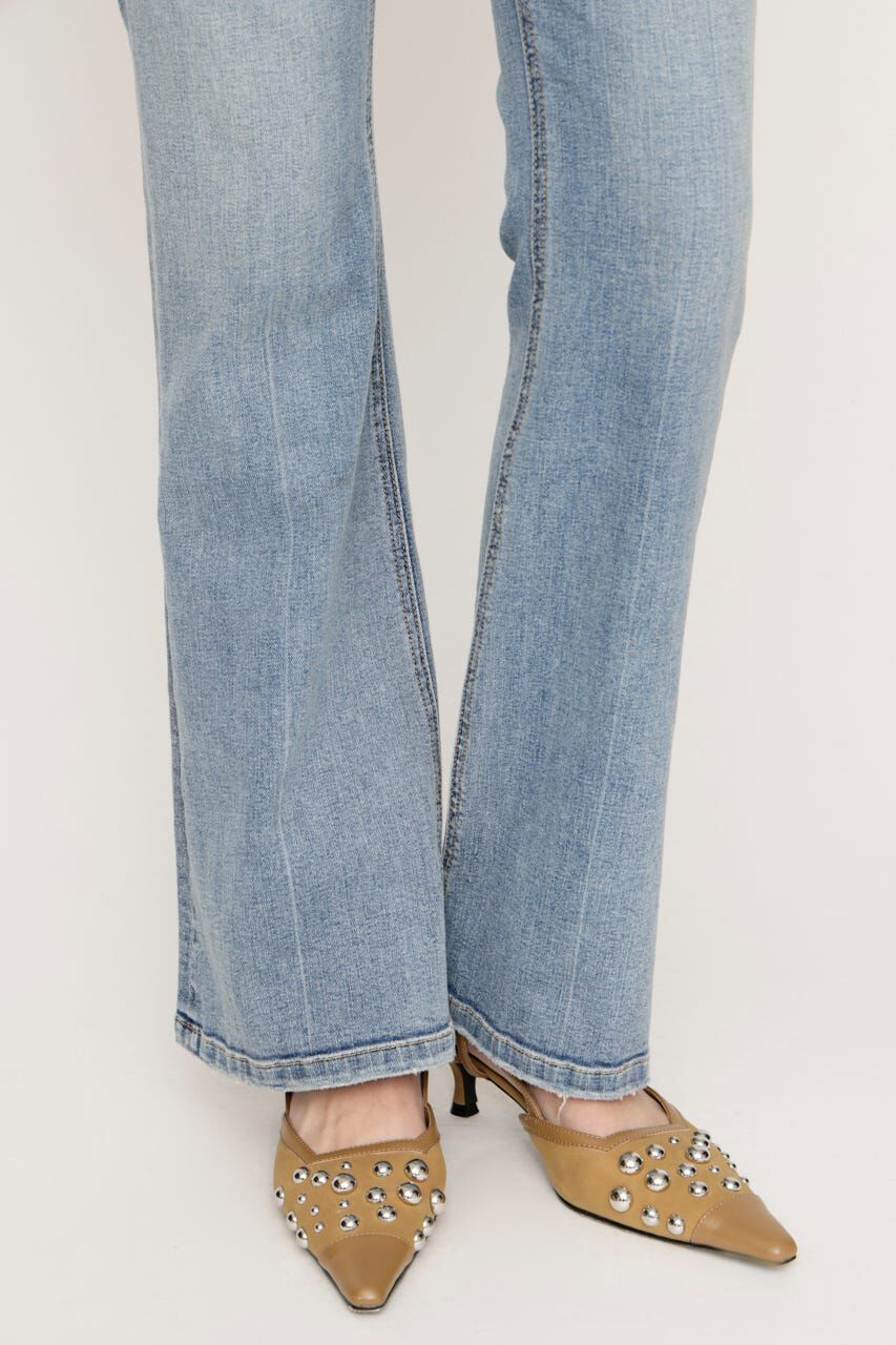 SLY「HW FLARE PT WITH ROICA（R）EF」|デニム|