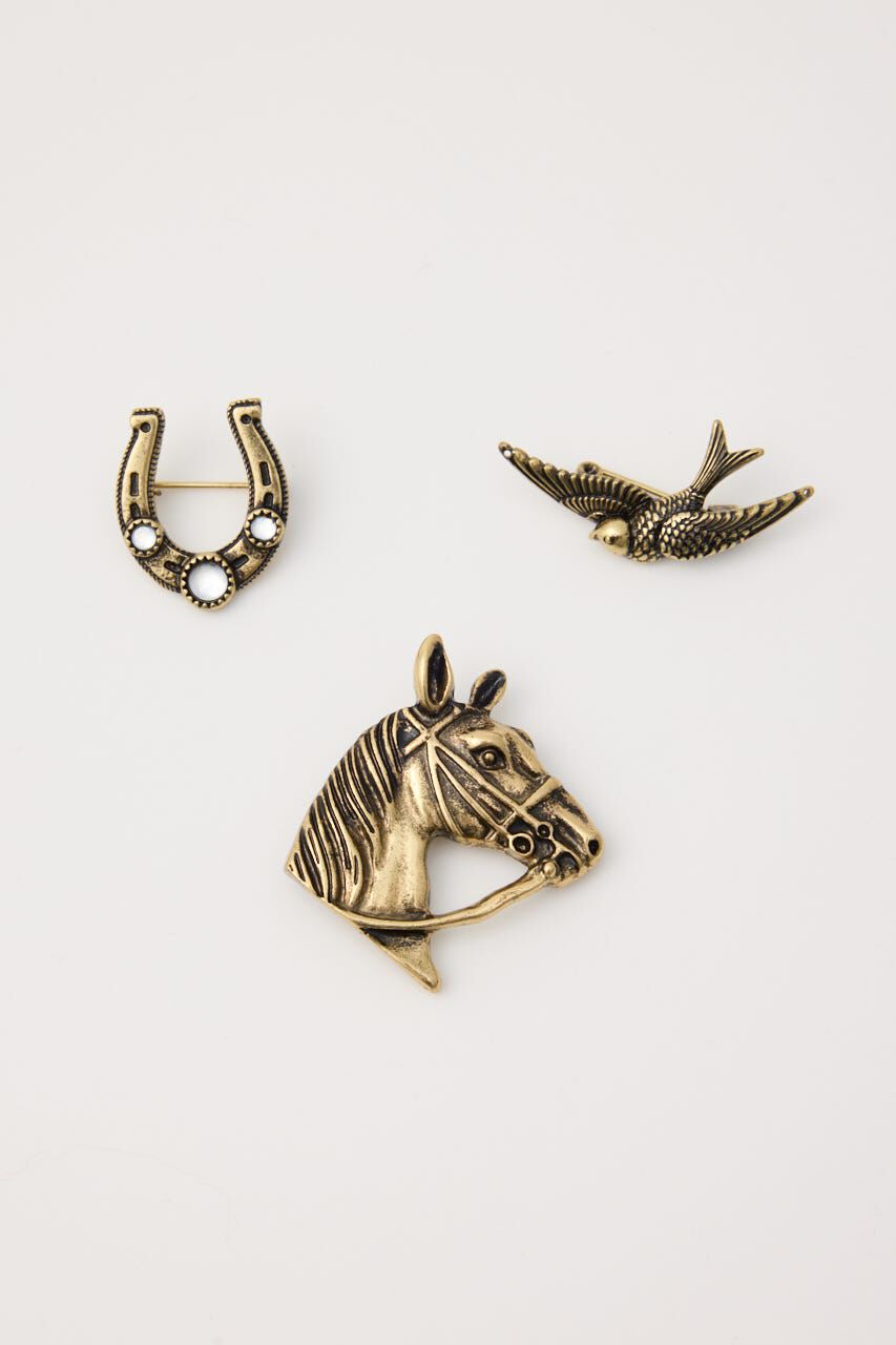SLY「MOTIF BROOCH SET」|その他|GLD
