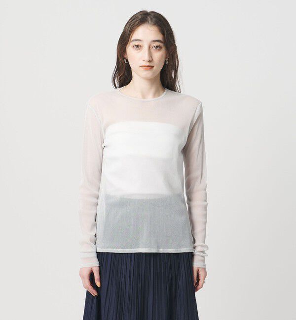 UNITED ARROWS「チュールジャージー グリッター カットソー」|Tシャツ・カットソー|