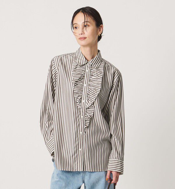 UNITED ARROWS「アシンメトリー フリル レギュラーシャツ」|シャツ・ブラウス|その他1