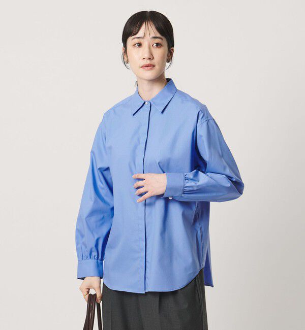 UNITED ARROWS「ピンオックス パールライク ボタン シャツ」|シャツ・ブラウス|