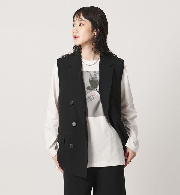 UNITED ARROWS「drapy テーラード ミドル ベスト」|ベスト・ジレ|