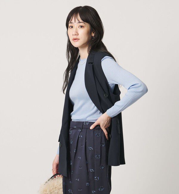 UNITED ARROWS「drapy テーラード ミドル ベスト」|ベスト・ジレ|