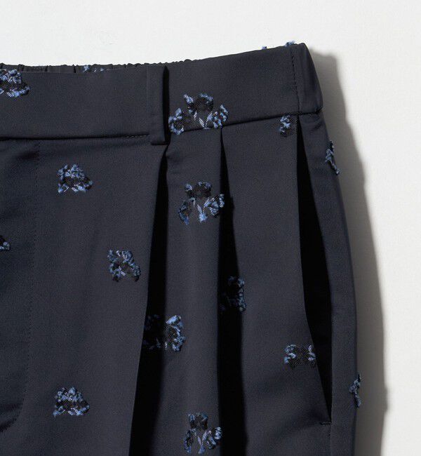UNITED ARROWS「サテン フラワー ジャガード パンツ ‐ウォッシャブル‐」|その他|