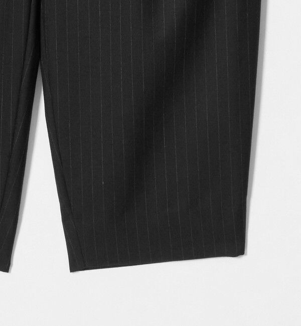 UNITED ARROWS「＜District＞ウール ストライプ 2プリーツ バレル ワイドパンツ」|チノ|