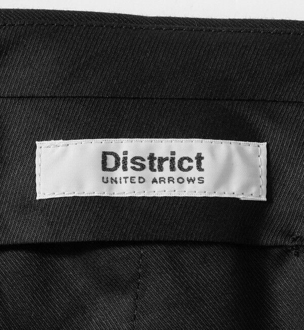 UNITED ARROWS「＜District＞ウール ストライプ 2プリーツ バレル ワイドパンツ」|チノ|