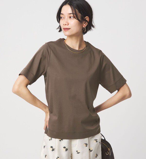 UNITED ARROWS green label relaxing「スタンダード Tシャツ 制菌」|Tシャツ・カットソー|DK.BROWN
