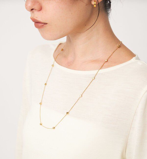 UNITED ARROWS green label relaxing「ブロックトーション ネックレス」|ネックレス|GOLD
