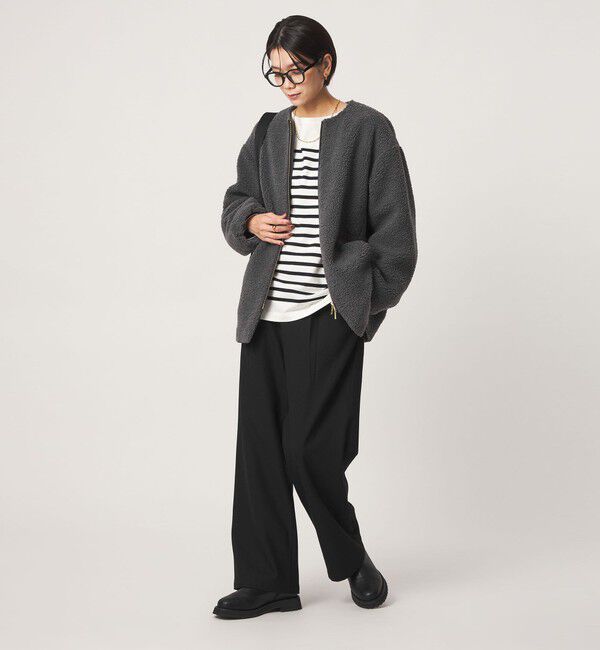 UNITED ARROWS green label relaxing「［size SHORT/TALLあり］オルマイ ウラキモウ ワイド パンツ ストレッチ 帯電防止」|その他|