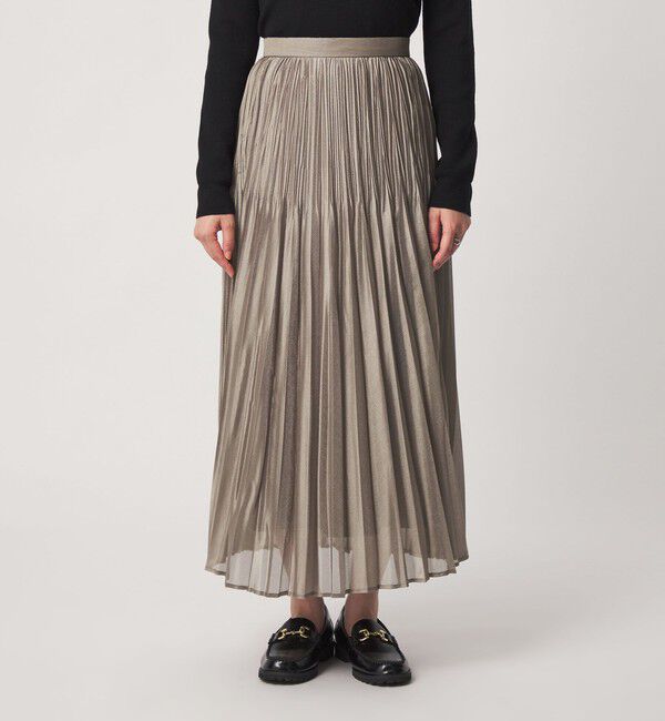 UNITED ARROWS green label relaxing「［size SHORTあり］シャイニー プリーツ スカート」|スカート|