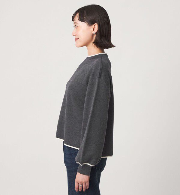 UNITED ARROWS green label relaxing「ウール スムース ハイネック プルオーバー ウォッシャブル」|ニット・セーター|