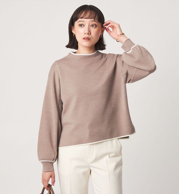 UNITED ARROWS green label relaxing「ウール スムース ハイネック プルオーバー ウォッシャブル」|ニット・セーター|