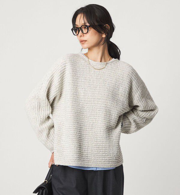 UNITED ARROWS green label relaxing「テープ モール ニット プルオーバー」|ニット・セーター|