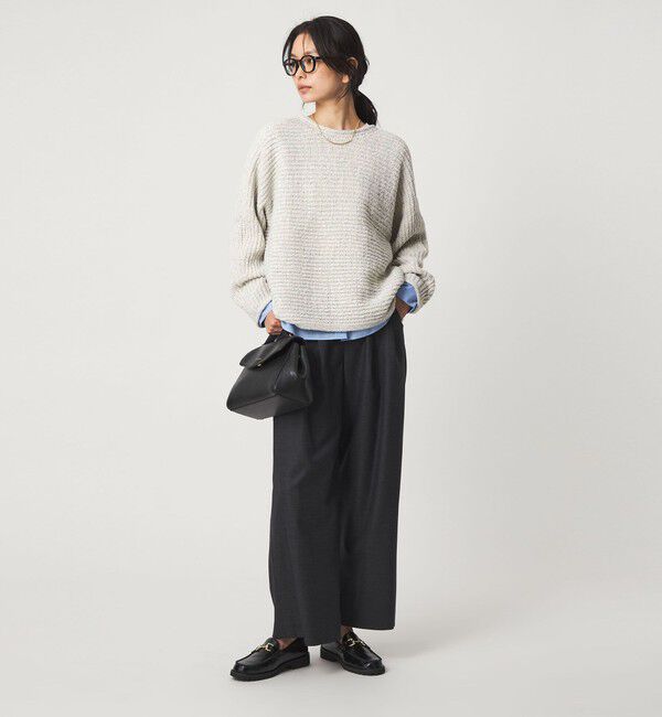 UNITED ARROWS green label relaxing「テープ モール ニット プルオーバー」|ニット・セーター|
