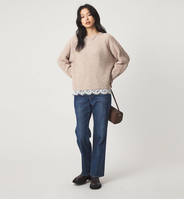 UNITED ARROWS green label relaxing「テープ モール ニット プルオーバー」|ニット・セーター|