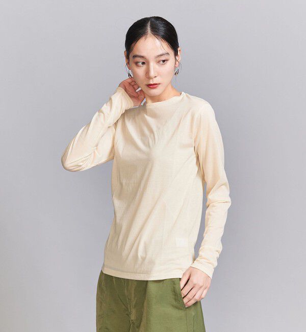BEAUTY&YOUTH UNITED ARROWS「コットンナイロン天竺 シアー クルーネック Tシャツ」|Tシャツ・カットソー|