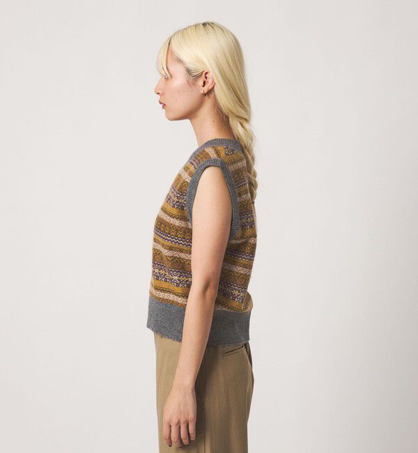 BEAUTY&YOUTH UNITED ARROWS「ウールブレンド フェアアイル Vネックベスト」|ベスト・ジレ|