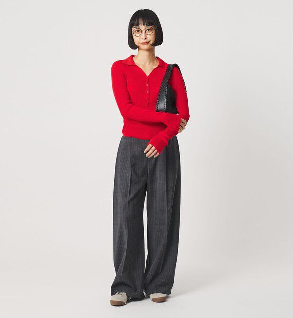 BEAUTY&YOUTH UNITED ARROWS「オーガニックコットン スキッパー  リブニットプルオーバー ウォッシャブル」|ニット・セーター|