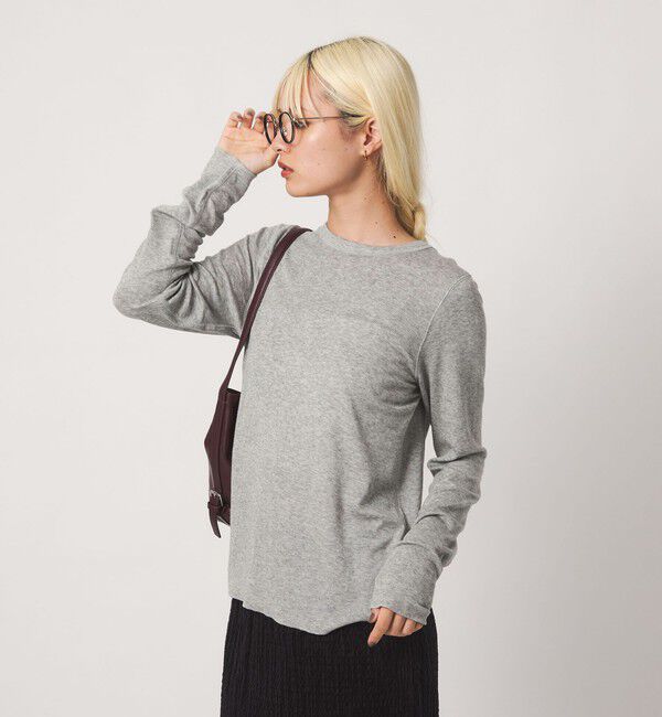 BEAUTY&YOUTH UNITED ARROWS「毛セルロースブレンド クルーネック カットソー」|Tシャツ・カットソー|MD.GRAY