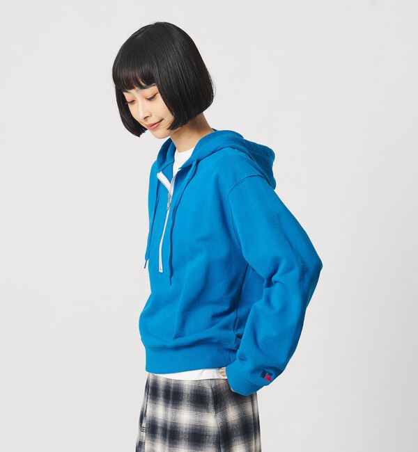 BEAUTY&YOUTH UNITED ARROWS「【別注】＜RUSSELL ATHLETIC＞ハーフジップ スウェット プルオーバー」|スウェット・ジャージ|COBALT