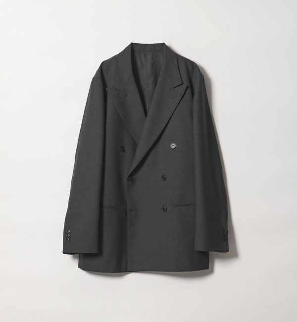 STEVEN ALAN「＜Steven Alan＞ マットピケ ダブルブレステッド 6B ジャケット」|テーラードジャケット|DK.GRAY