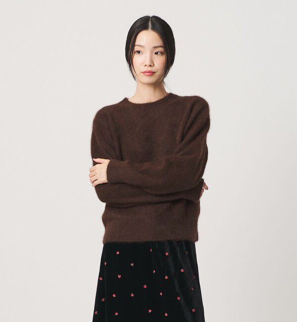 BEAUTY&YOUTH UNITED ARROWS「フォックスカシミヤブレンド クルーネック ニットプルオーバー」|ニット・セーター|
