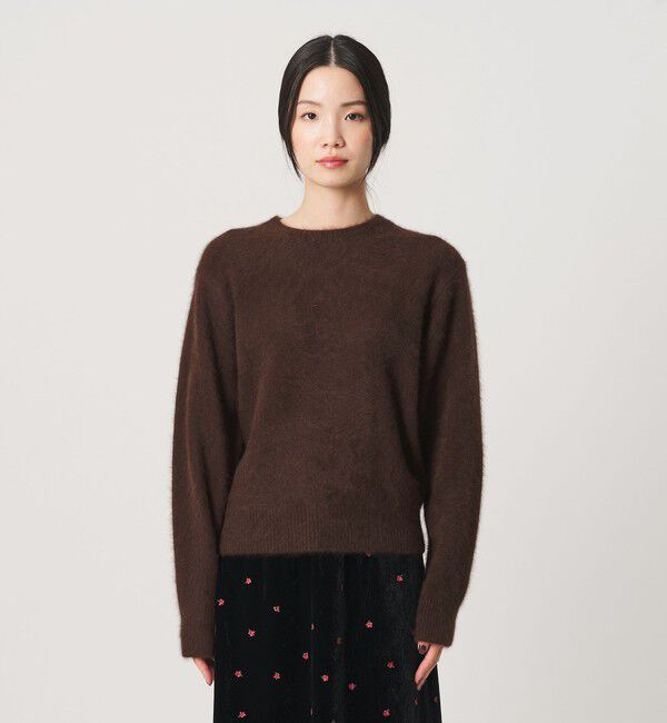 BEAUTY&YOUTH UNITED ARROWS「フォックスカシミヤブレンド クルーネック ニットプルオーバー」|ニット・セーター|