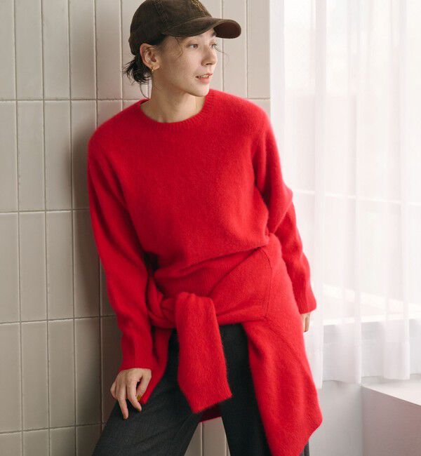BEAUTY&YOUTH UNITED ARROWS「フォックスカシミヤブレンド クルーネック ニットプルオーバー」|ニット・セーター|