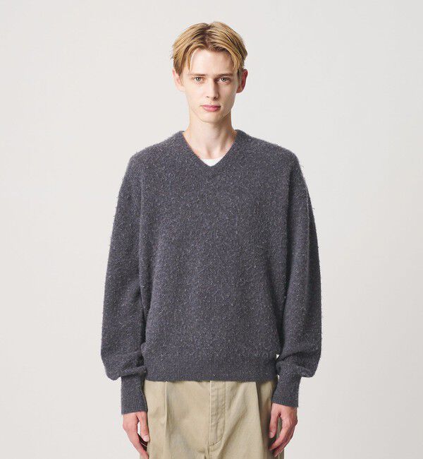BEAUTY&YOUTH UNITED ARROWS「HI-LINE カシミヤ ナッピング Vネック ニット」|ニット・セーター|