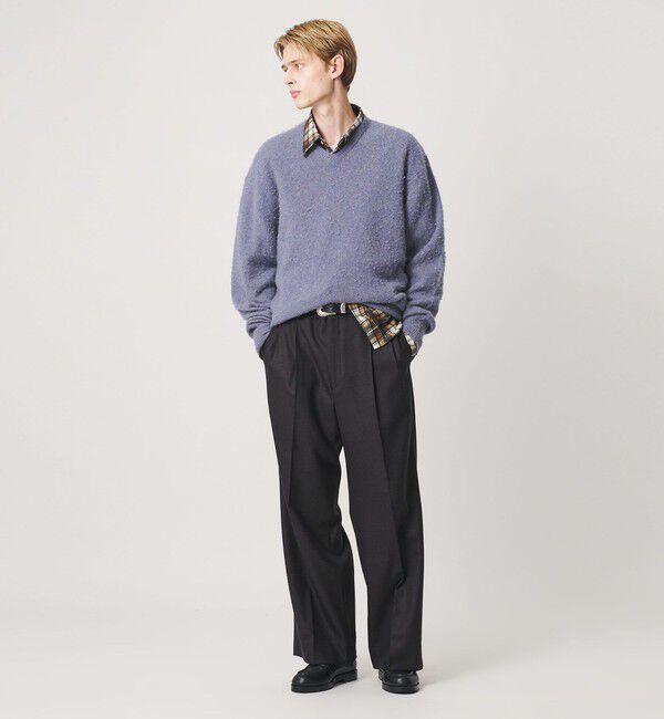 BEAUTY&YOUTH UNITED ARROWS「HI-LINE カシミヤ ナッピング Vネック ニット」|ニット・セーター|