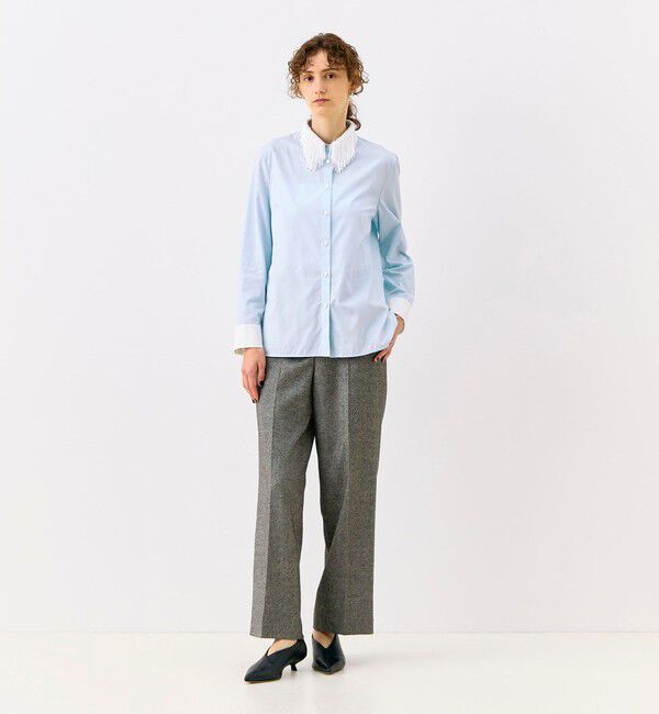 TOMORROWLAND collection「シックホームスパン バックギャザーストレートパンツ」|その他|