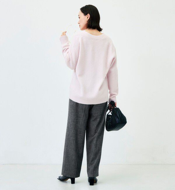 NOLLEY'S「《ストレッチ》ウォッシャブルネップツイードワイドパンツ」|その他|