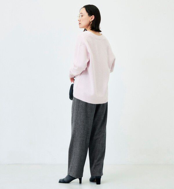 NOLLEY'S「《ストレッチ》ウォッシャブルネップツイードワイドパンツ」|その他|
